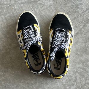 VANS custom sunflower print sneaker